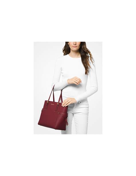 michael michael kors saylor crossgrain leather backpack|Voyager Small Crossgrain Leather Tote Bag .